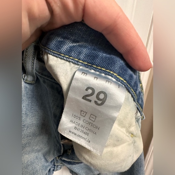 MNML Men’s Skinny Medium Wash Jeans Size 29 - Picture 7 of 7